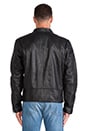 view 4 of 5 BLOUSON EN CUIR in Black