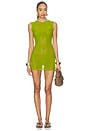 view 1 of 3 The Valencia Mini Dress in Fig Green