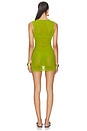 view 3 of 3 The Valencia Mini Dress in Fig Green
