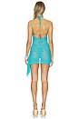 view 3 of 3 VESTIDO THE TARA in Aqua Blue
