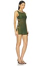 view 1 of 4 The Pandora Mini Dress in Forest Green