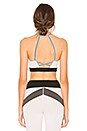 view 3 of 4 Ashley Sports Bra in White & Black