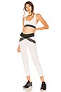 view 4 of 4 Ashley Sports Bra in White & Black