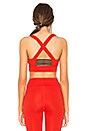 view 3 of 4 Claire Sports Bra in Fiery Red