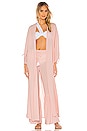 view 1 of 4 The Hallie Maxi Robe in Light Pink
