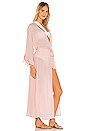 view 3 of 4 The Hallie Maxi Robe in Light Pink