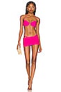 view 4 of 4 The Christensen Micro Skirt in Hot Pink