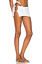 view 2 of 4 The Dev Micro Skirt in White