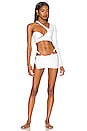 view 4 of 4 The Dev Micro Skirt in White