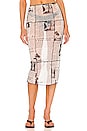 view 1 of 4 The Ziggy Midi Skirt in Newspaper