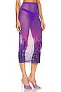 view 2 of 4 Purple Haze Maxi Skirt in Purple Cityscape