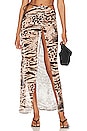 view 1 of 4 the Paradiso Maxi Skirt in Nude Vintage Leopard