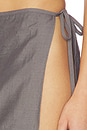 view 6 of 6 The Azzi Wrap Mini Skirt in Gray