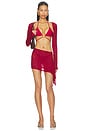 view 6 of 6 FALDA THE KIMCHI in Wine Red