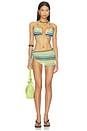 view 5 of 6 PAREO THE PUKA in Multi Green Palm Stripe