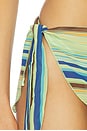 view 6 of 6 PAREO THE PUKA in Multi Green Palm Stripe