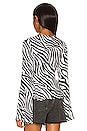 view 4 of 5 The Kova Top in Black & White Zebra