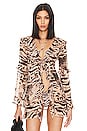 view 2 of 5 the Paradiso Mini Robe in Nude Vintage Leopard