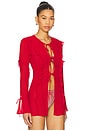 view 2 of 4 The Sana Top in Red