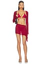 view 4 of 4 The Kimchi Shrug Top in Wine Red