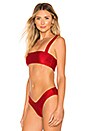 view 2 of 4 HAUT DE MAILLOT DE BAIN EASTON in Red