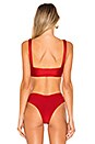view 3 of 4 HAUT DE MAILLOT DE BAIN EASTON in Red