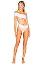 view 4 of 4 Gizelle Bottom in Nude & White