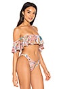 view 2 of 4 The Lebrock Bikini Top in Golden Floral