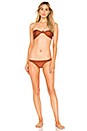 view 4 of 4 The Tiegs Bikini Bottom in Rust
