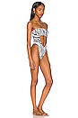 view 2 of 3 The Jax One Piece in Black & White Zebra