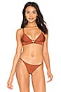 view 1 of 4 The Charlotte Bikini Top in Rust