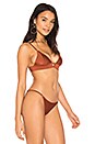 view 2 of 4 The Charlotte Bikini Top in Rust