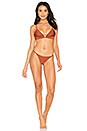 view 4 of 4 The Charlotte Bikini Top in Rust