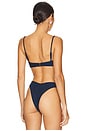view 3 of 4 THE LENORA トップ in Navy Blue
