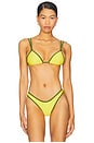 view 1 of 4 The Rielle Top in Yellow & Olive Green