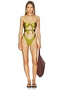 view 1 of 3 The Paloma One Piece in Olive Green