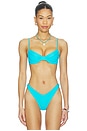 view 1 of 4 The Lenora Top in Aqua Blue