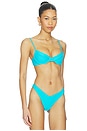 view 2 of 4 The Lenora Top in Aqua Blue