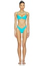 view 4 of 4 The Lara Bottom in Aqua Blue