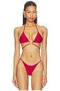 view 1 of 4 The Roxanna Top in Wine Red