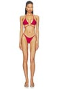view 4 of 4 BAS DE MAILLOT DE BAIN THE ROXANNA in Wine Red