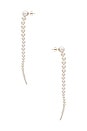 view 2 of 2 Genesis Pearl Earrings in 14k Yellow Gold & Freshwater Pearl