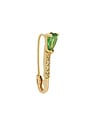 view 1 of 3 Mini Diamond & Gem Safety Pin Earrings in 14k Yellow Gold