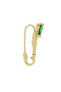 view 2 of 3 Mini Diamond & Gem Safety Pin Earrings in 14k Yellow Gold