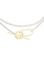 view 2 of 3 Snake Toggle Wrap Necklace in Sterling Silver & Vermeil