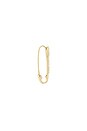 view 2 of 3 Mini Diamond Safety Pin Single Earring in 14k Yellow Gold & Diamond