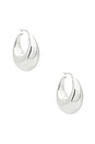 view 1 of 3 La Lune Hoop Earrings in Sterling Silver