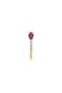 view 3 of 3 Mini Gemstone Diamond Safety Pin Single Earring in 14k Yellow Gold