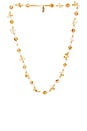 view 1 of 3 COLLIER BELLISSIMO in 14k Yellow Gold, Citrine Beads, Briolettes, & Freshwater Rice Pearls