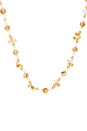 view 2 of 3 COLLIER BELLISSIMO in 14k Yellow Gold, Citrine Beads, Briolettes, & Freshwater Rice Pearls